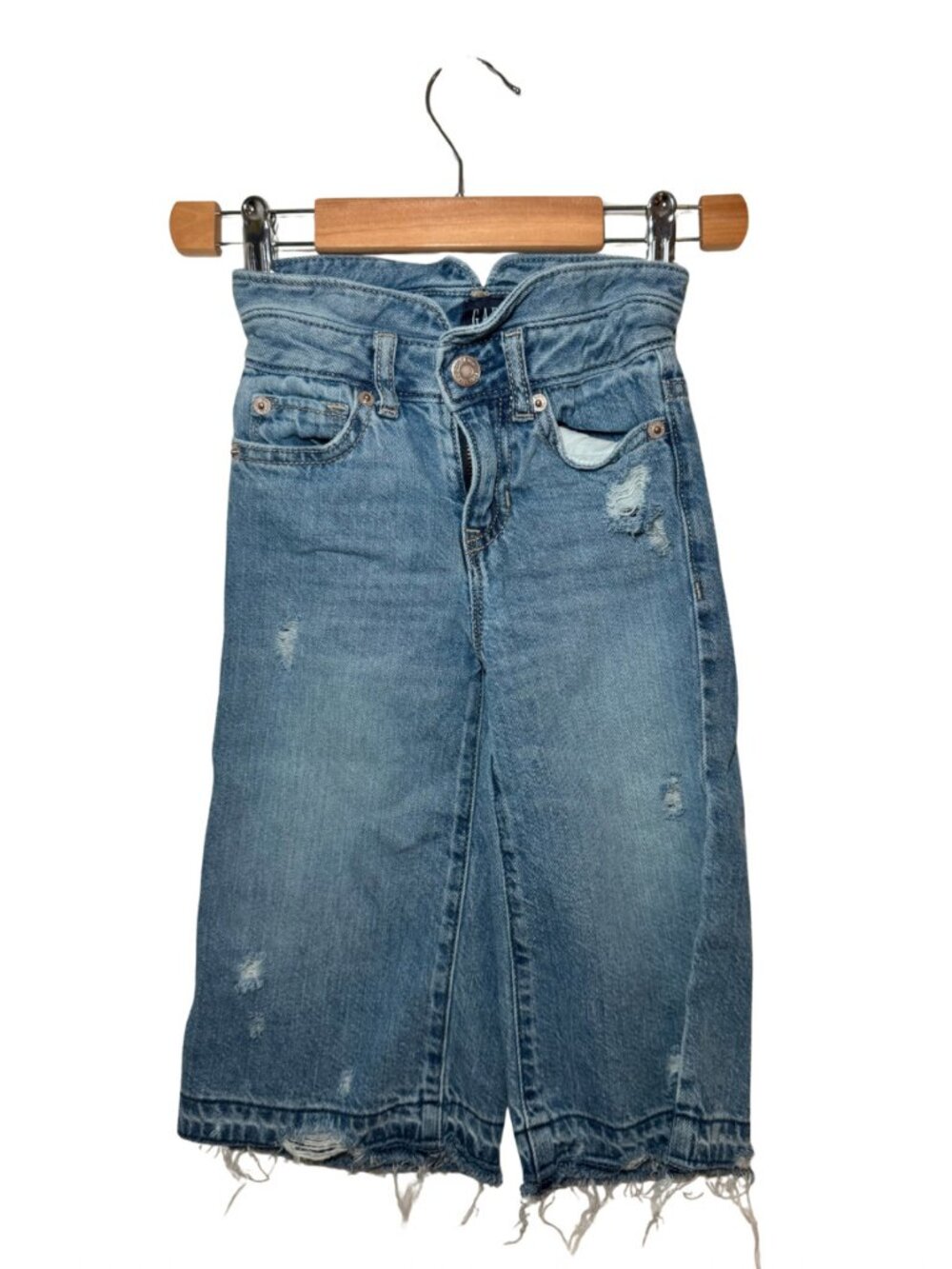 Gap Kids Distressed Wide Leg Jeans 5